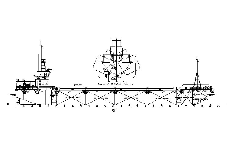850M3 Self-Propelled Split Hopper Cargo Ship